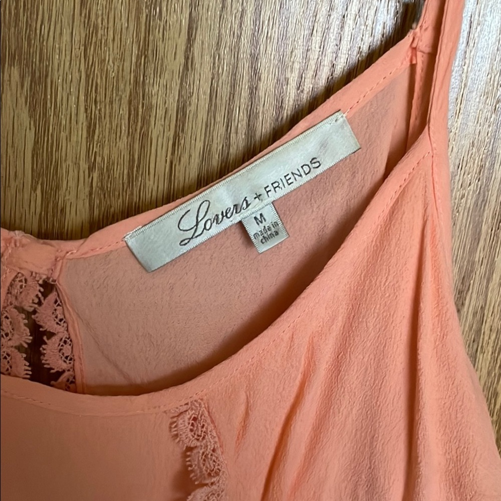 Lovers + Friends Peach June Romper - Picture 3 of 5